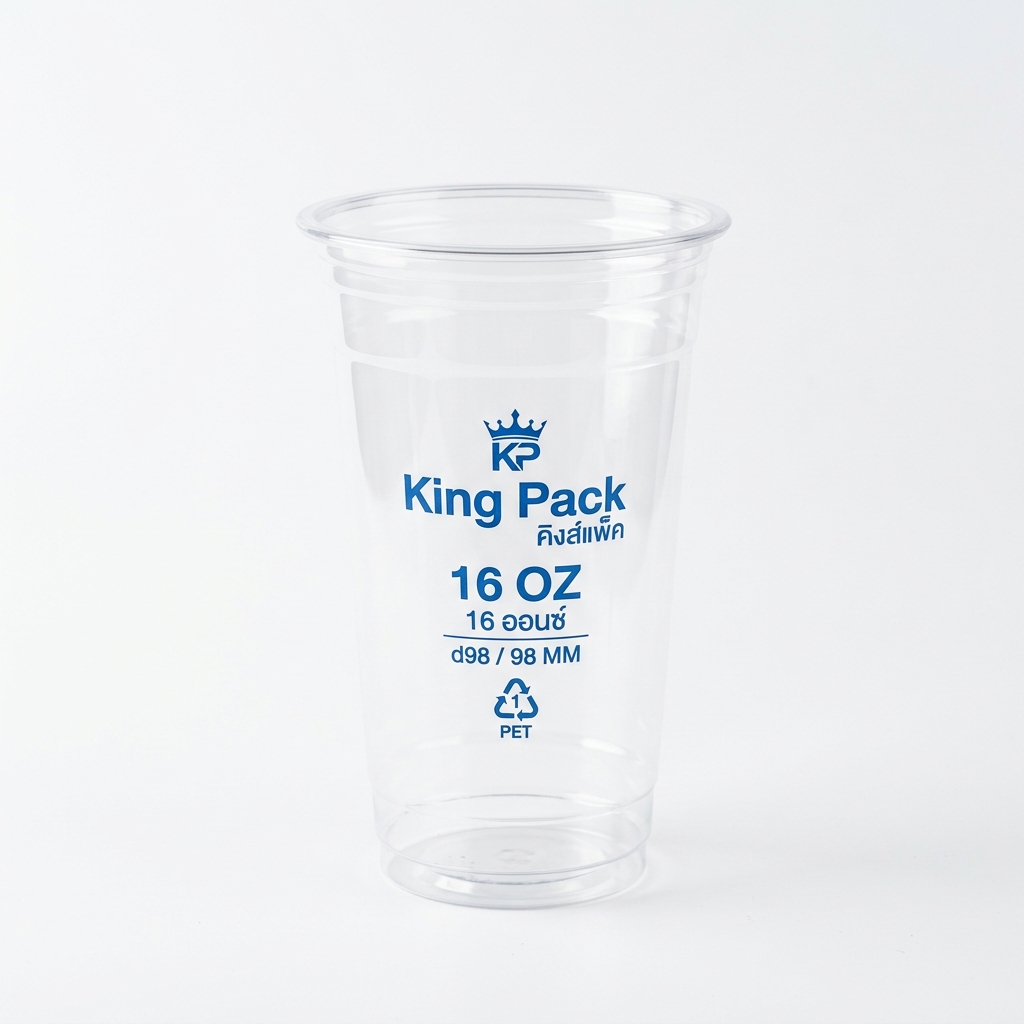 แก้ว PET 16 ออนซ์ King pack (d98)